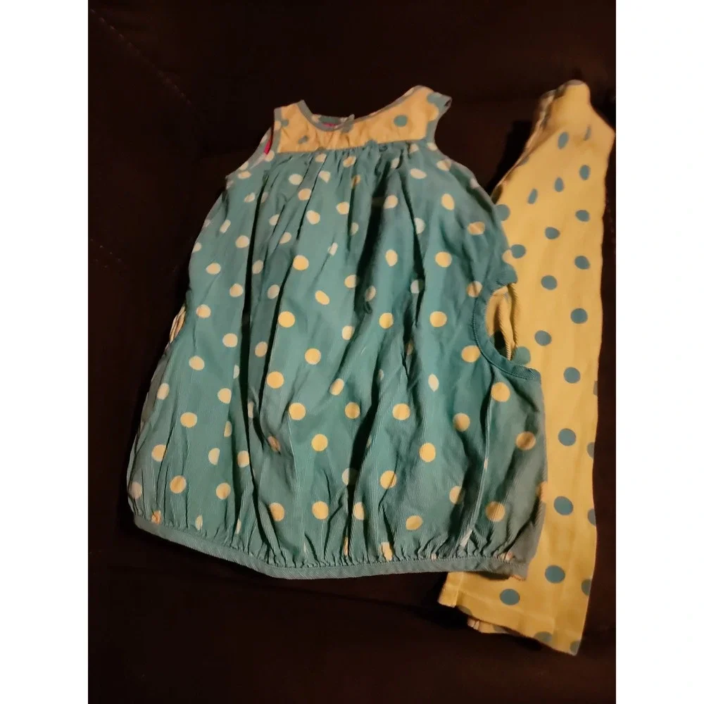 Gymboree color happy polka dot dress and‎ leggings size 4t